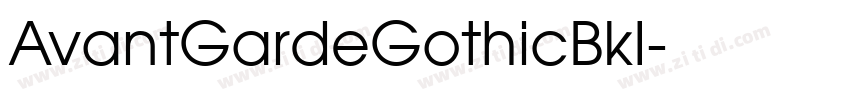 AvantGardeGothicBkI字体转换