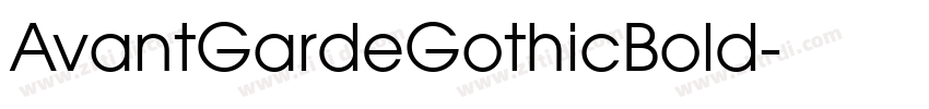 AvantGardeGothicBold字体转换
