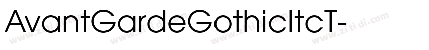 AvantGardeGothicItcT字体转换