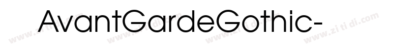 字体名称AvantGardeGothic字体转换