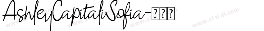 AshleyCapitaliSofia字体转换