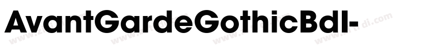 AvantGardeGothicBdI字体转换