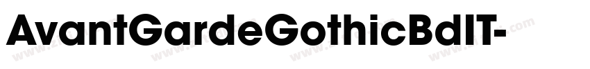 AvantGardeGothicBdIT字体转换