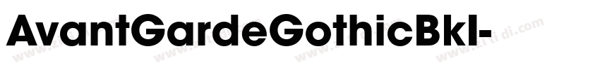 AvantGardeGothicBkI字体转换