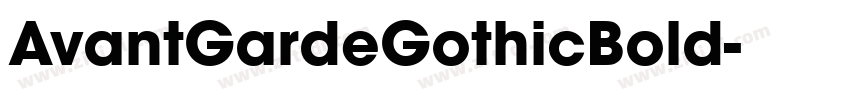 AvantGardeGothicBold字体转换