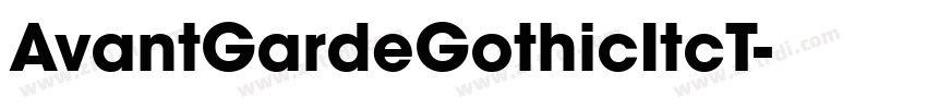 AvantGardeGothicItcT字体转换
