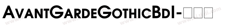 AvantGardeGothicBdI字体转换