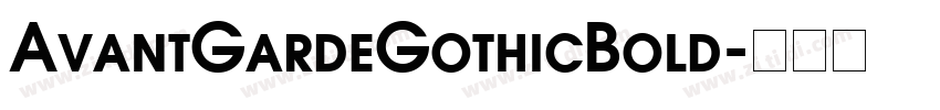 AvantGardeGothicBold字体转换