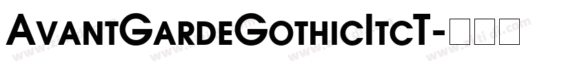 AvantGardeGothicItcT字体转换