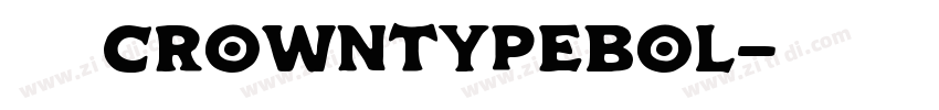 一汽丰田皇冠体CrownTypeBol字体转换