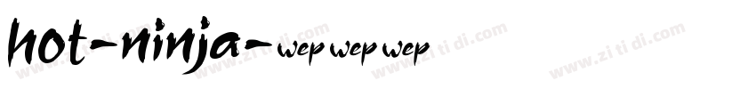 hot-ninja字体转换