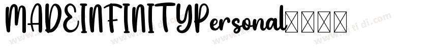 MADEINFINITYPersonal字体转换