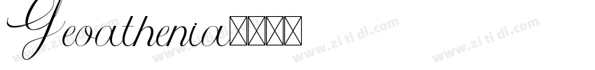 Geoathenia字体转换