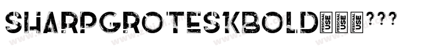 sharpgroteskbold13字体转换