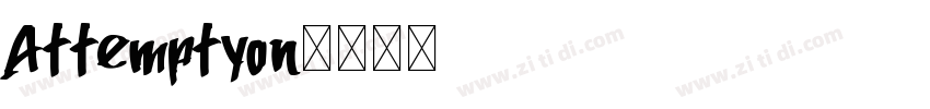 Attemptyon字体转换