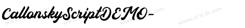 CallonskyScriptDEMO字体转换