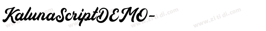KalunaScriptDEMO字体转换