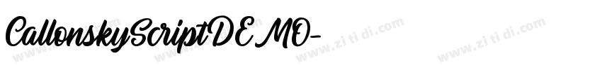 CallonskyScriptDEMO字体转换