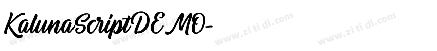 KalunaScriptDEMO字体转换