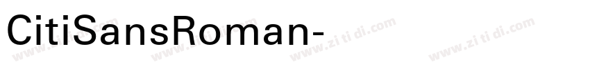 CitiSansRoman字体转换