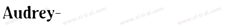 Audrey字体转换