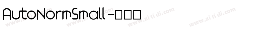 AutoNormSmall字体转换