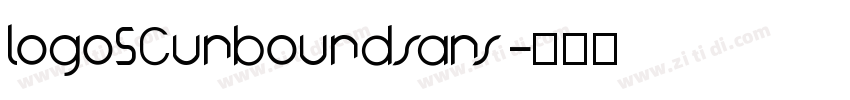 logoSCunboundsans字体转换