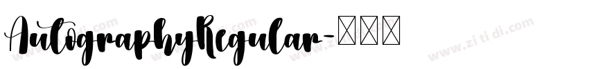 AutographyRegular字体转换