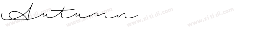 Autumn字体转换