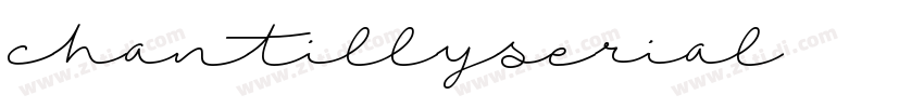 chantillyserial字体转换