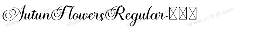 AutunFlowersRegular字体转换