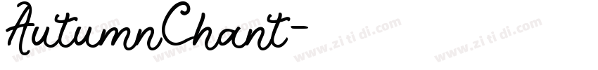 AutumnChant字体转换
