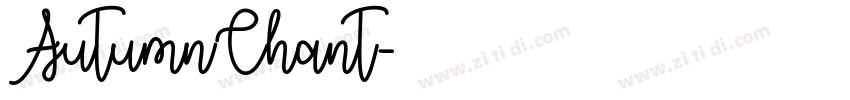 AutumnChant字体转换
