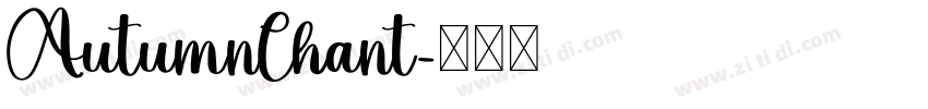 AutumnChant字体转换