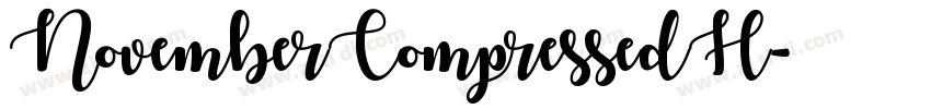 NovemberCompressedH字体转换