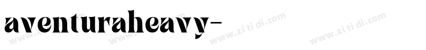 aventuraheavy字体转换