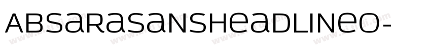 AbsaraSansHeadlineO字体转换