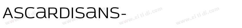 AscardiSans字体转换