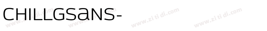 ChillGSans字体转换