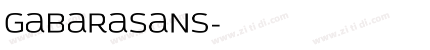 GabaraSans字体转换