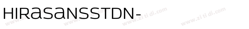 HiraSansStdN字体转换