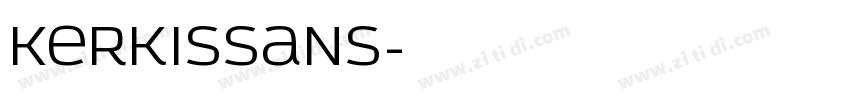 KerkisSans字体转换