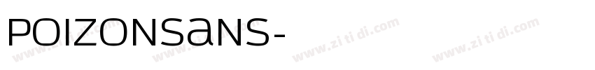 POIZONSans字体转换