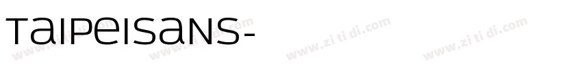 TaipeiSans字体转换