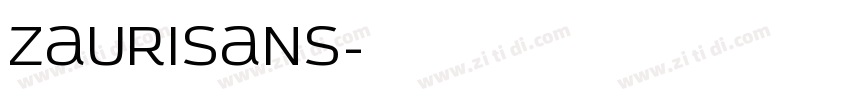 ZauriSans字体转换