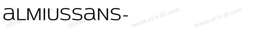 almiusSans字体转换