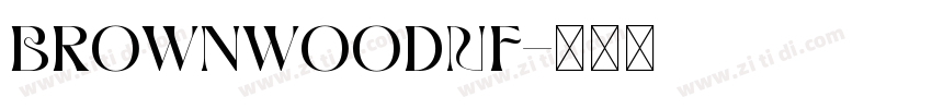 BrownwoodNF字体转换