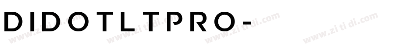 DidotLTPro字体转换