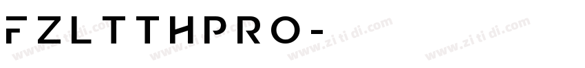 FZLTTHPro字体转换