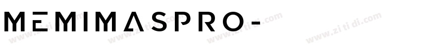 MemimasPro字体转换
